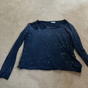 LNA long sleeve splatter paint perfect condition top